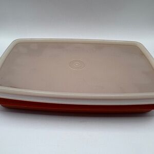 Vintage TUPPERWARE Lunchmeat Keeper #816 & Clear Lid #817